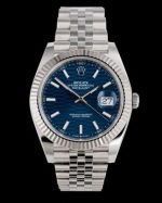 Datejust 36mm blue dial Fluted Motif jubilee