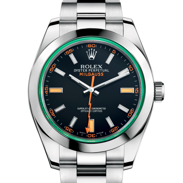 8a4c1146f49cf2ae71408d9d70bf8f71_1080x-1.webp Rolex Milgauss "Green Glass" - Image 1
