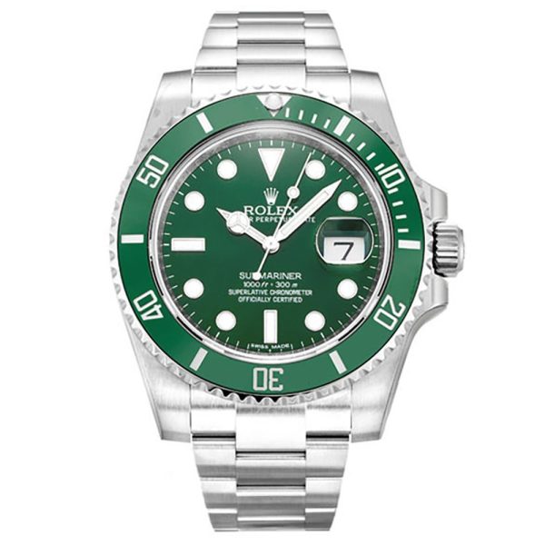 Submariner SS Green Ceramic Bezel 116610LV