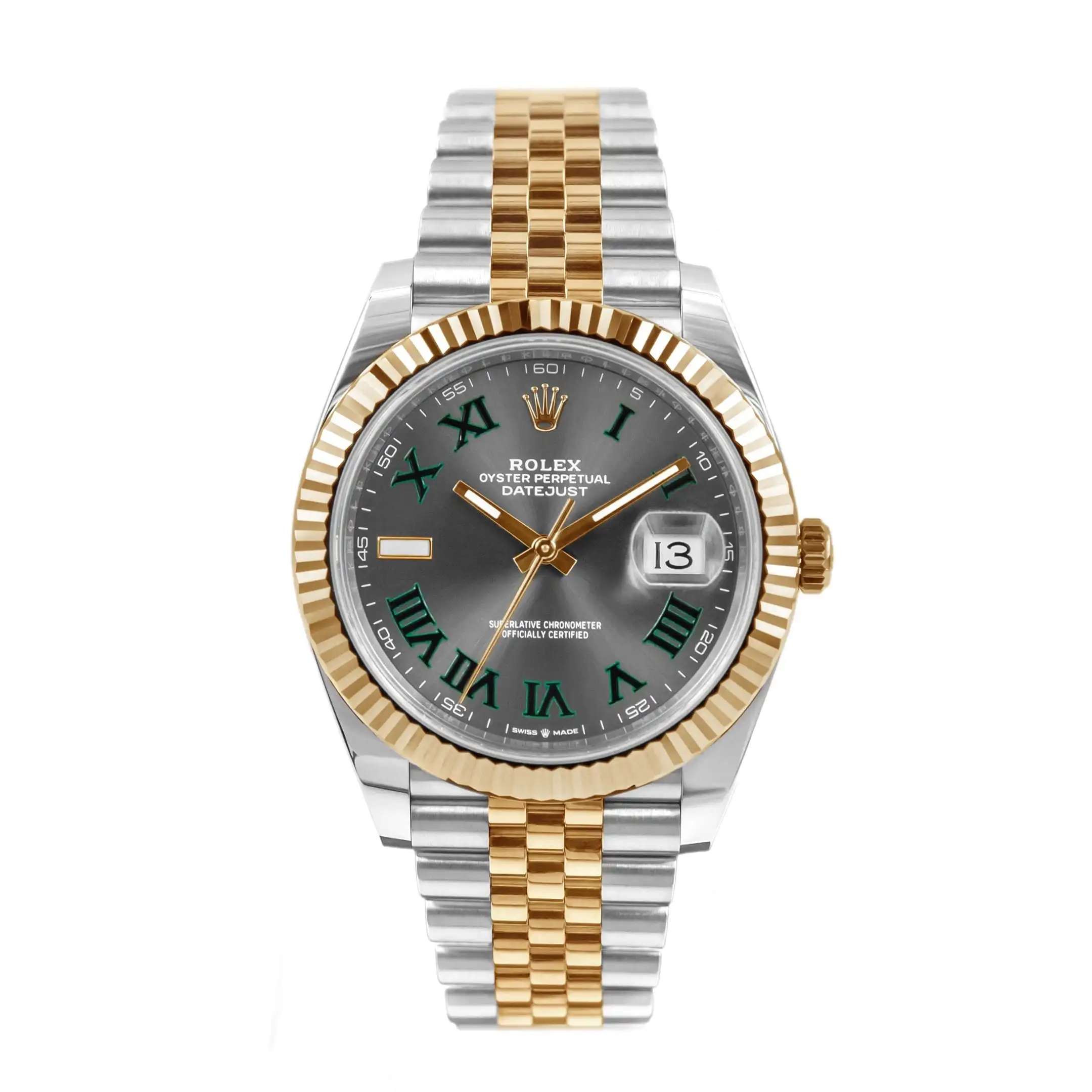 WTC_Rolex-Datejust-41-Wimbledon-Jubilee-Two-Tone_126333-1.webp Rolex Datejust 41 ‘Wimbledon’ Dial Two-Tone Jubilee - Image 1