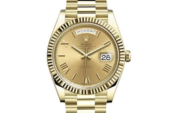 DAY-DATE 40 gold roman dial